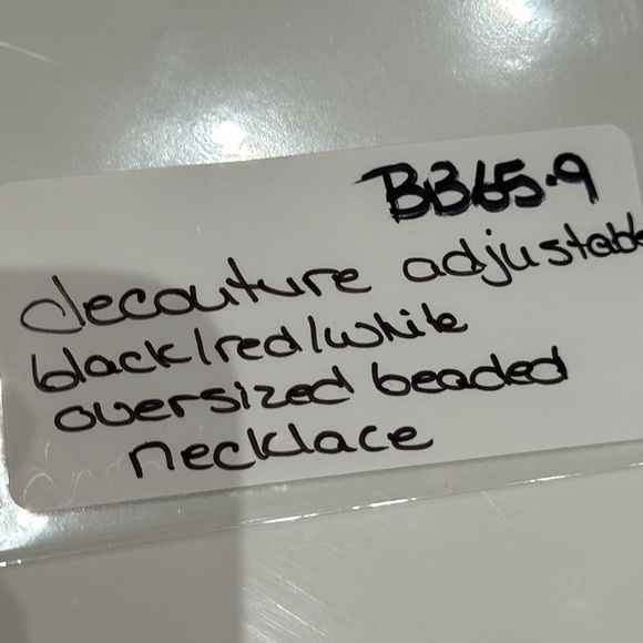 NWT DECOUTURE Zanadu Multi-colour Wood Beaded Statement Necklace - Picture 7 of 7